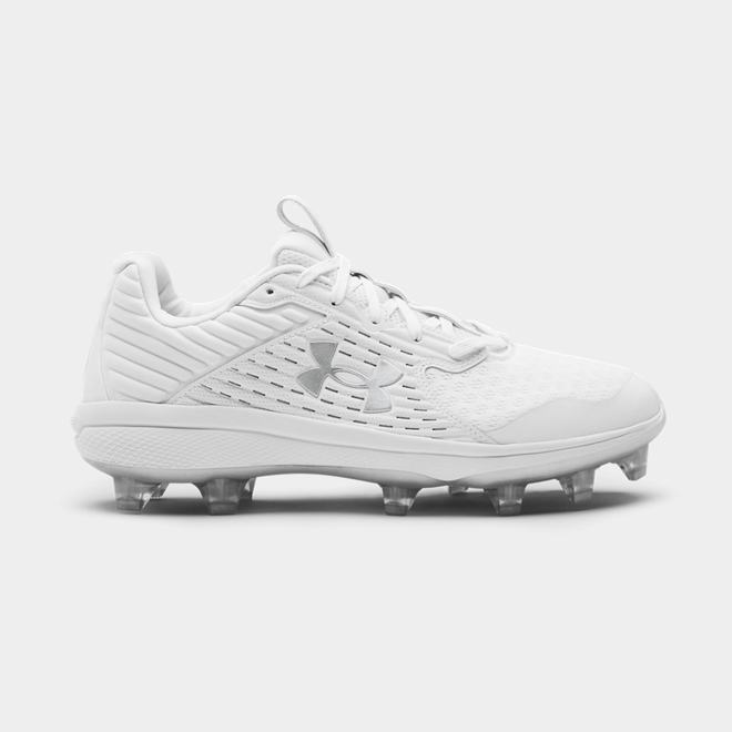 Under Armour Yard Low MT TPU - Panske Baseballová Obuv - Biele